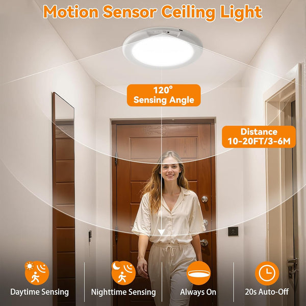QuickGlow Magnetic Rechargeable Ceiling Light Pack